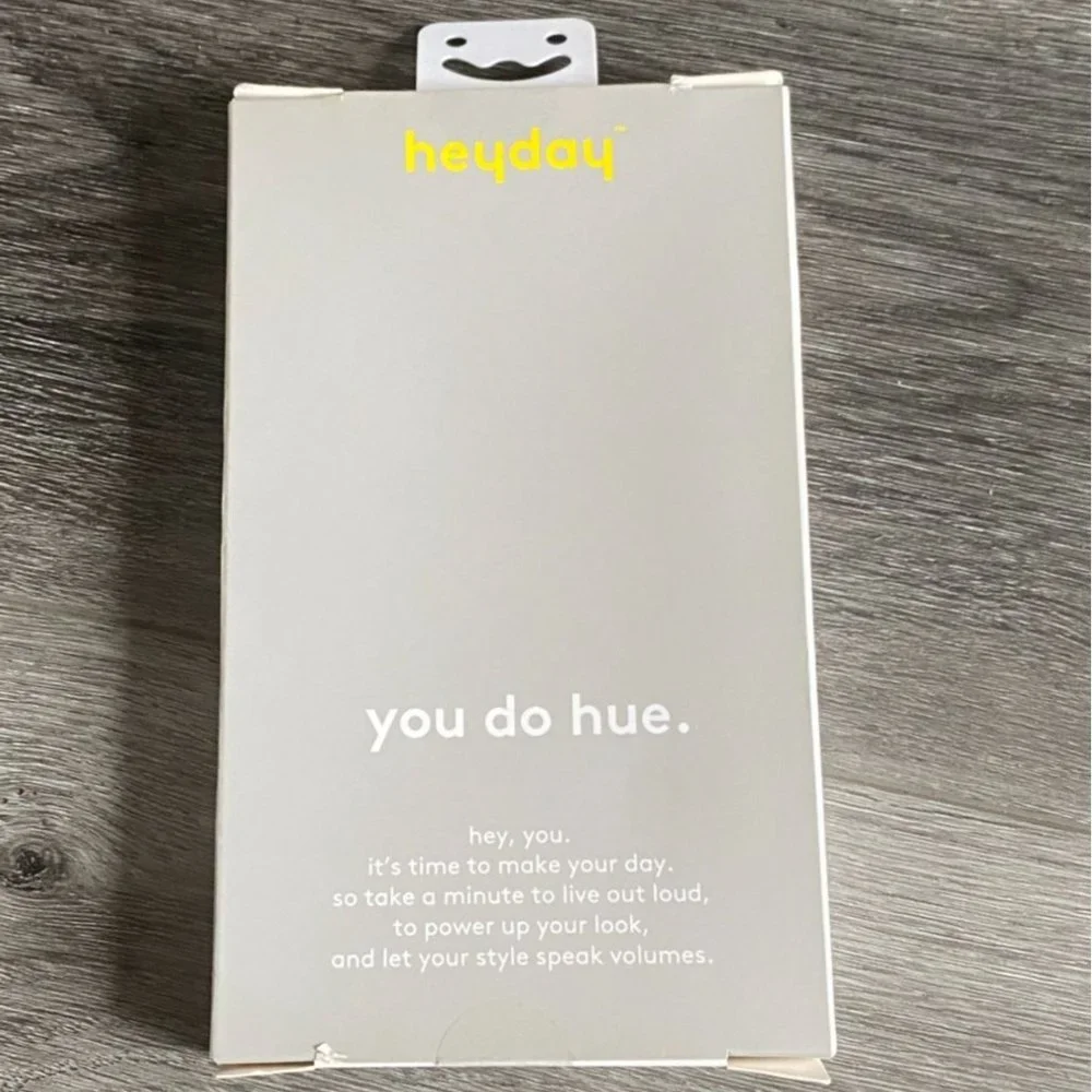 Heyday iPhone XS MAX Art Deco Hard Shell Phone Case-Gold/Blue-NEW